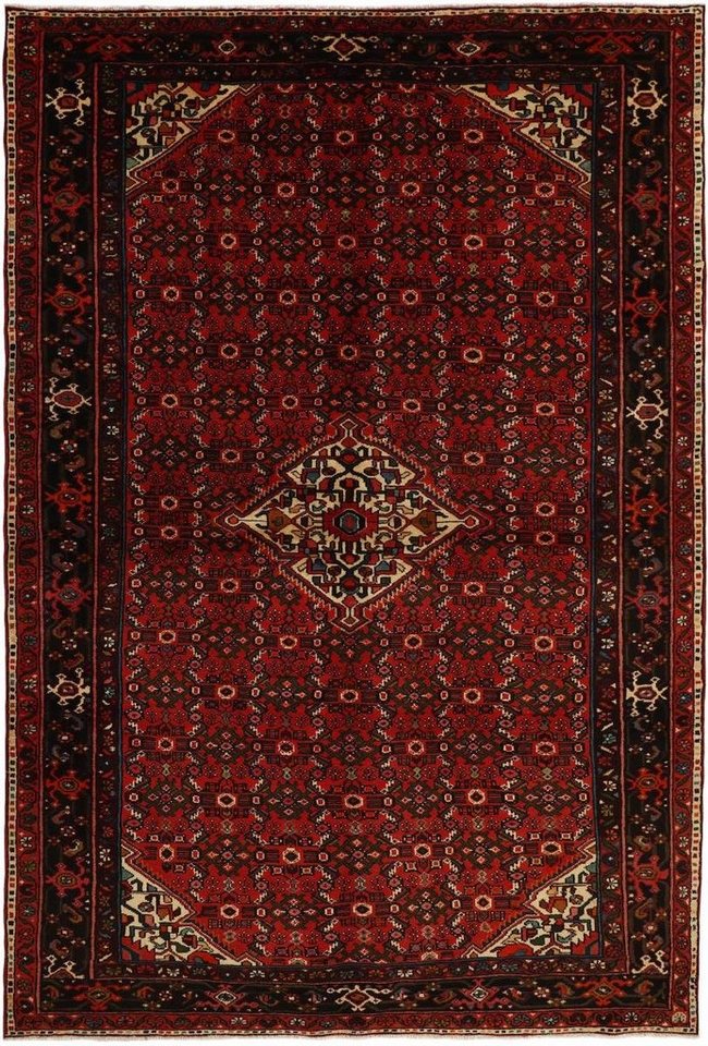 Nain Trading Orientteppich Hosseinabad 206x313 Handgeknüpfter Orientteppich / Perserteppich, rechteckig, Höhe: 12 mm von Nain Trading