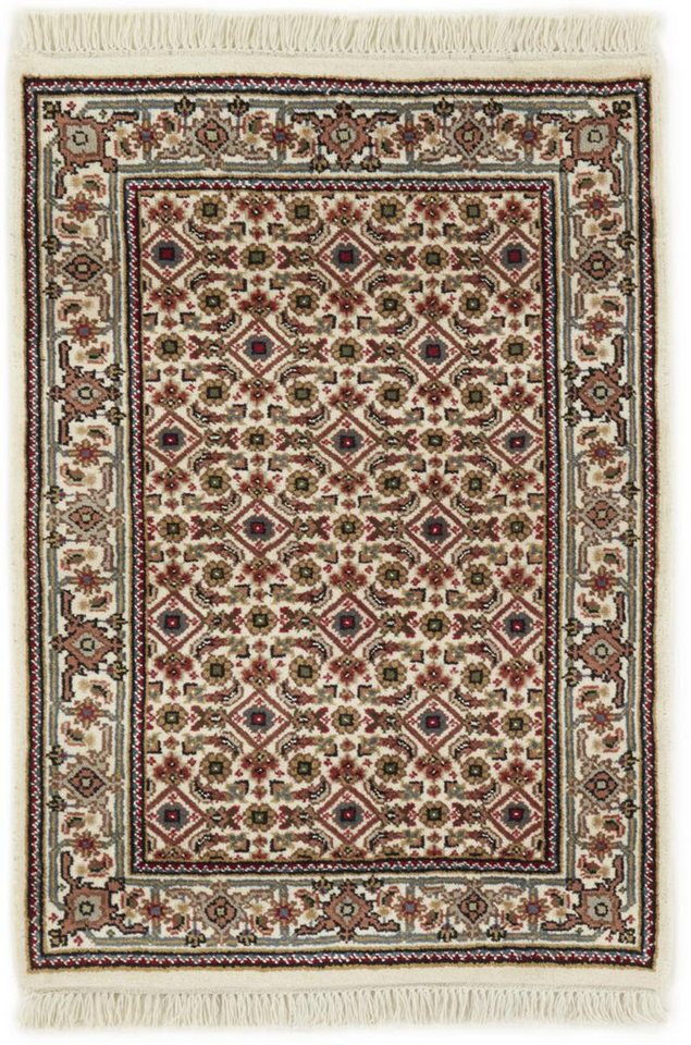 Orientteppich Indo Täbriz 65x94 Handgeknüpfter Orientteppich, Nain Trading, rechteckig, Höhe: 12 mm von Nain Trading