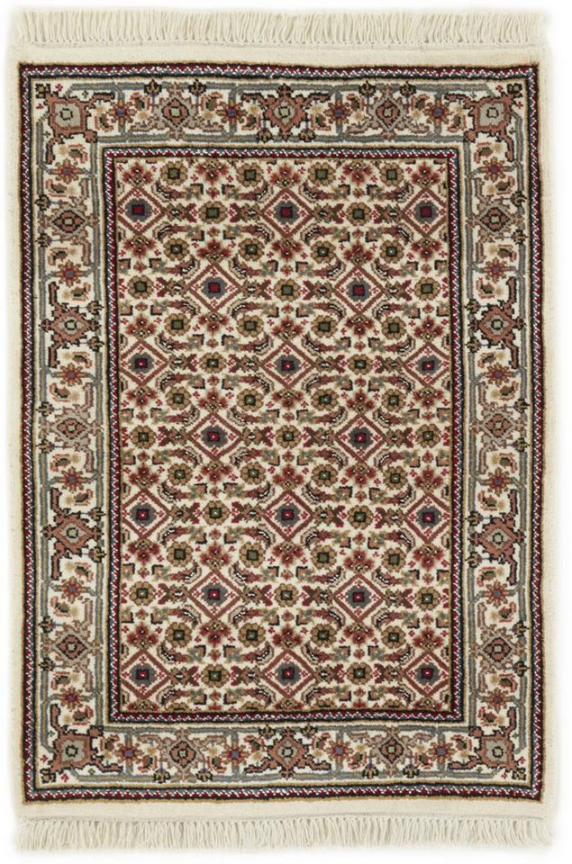 Nain Trading Orientteppich Indo Täbriz 65x94 Handgeknüpfter Orientteppich, rechteckig, Höhe: 12 mm von Nain Trading