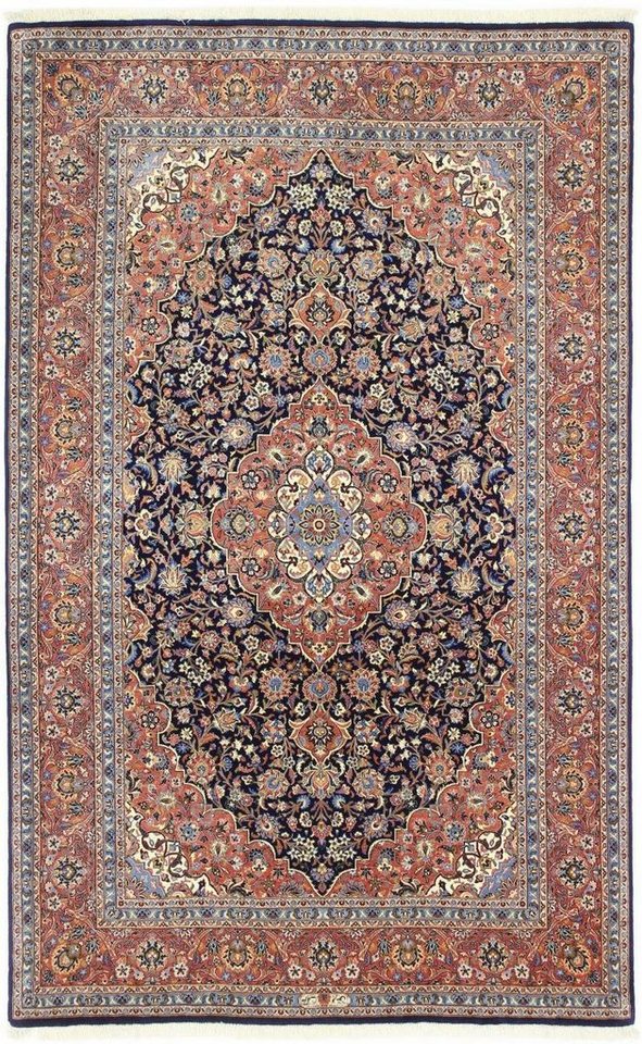 Orientteppich Isfahan Ilam Sherkat Farsh Seidenkette 134x211 Handgeknüpfter, Nain Trading, rechteckig, Höhe: 6 mm von Nain Trading