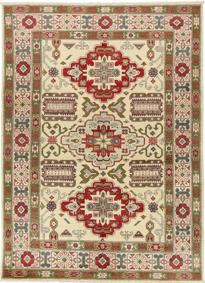 Orientteppich Kazak 170x234 Handgeknüpfter Orientteppich, Nain Trading, rechteckig, Höhe: 5 mm von Nain Trading