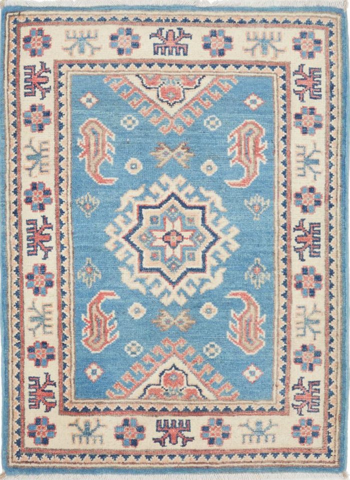 Orientteppich Kazak 65x93 Handgeknüpfter Orientteppich, Nain Trading, rechteckig, Höhe: 5 mm von Nain Trading
