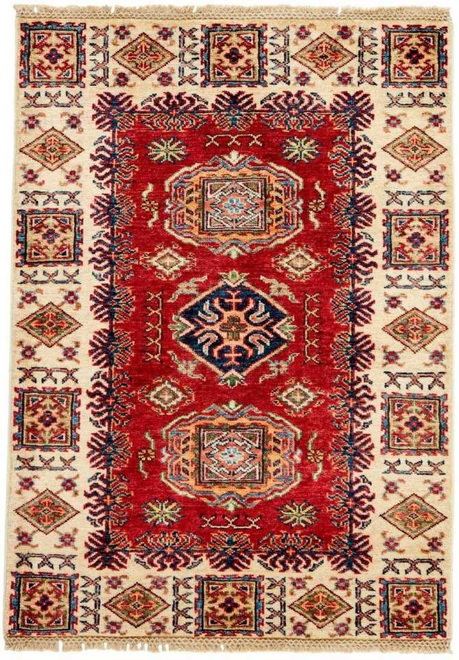 Orientteppich Kazak 81x116 Handgeknüpfter Orientteppich, Nain Trading, rechteckig, Höhe: 5 mm von Nain Trading