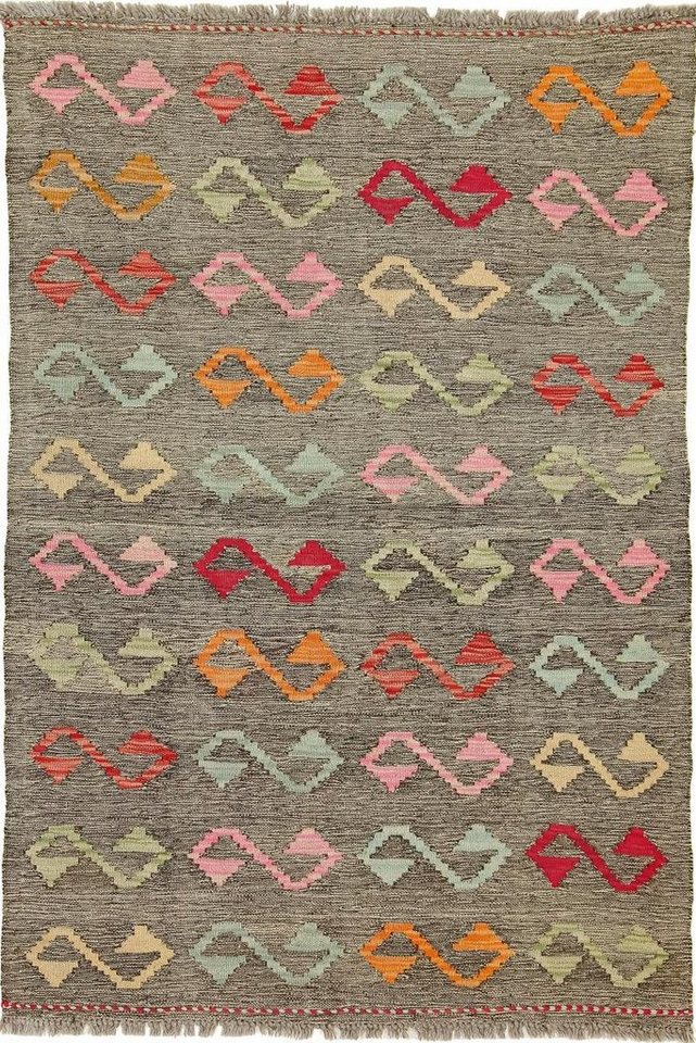 Orientteppich Kelim Afghan 100x147 Handgewebter Orientteppich, Nain Trading, rechteckig, Höhe: 3 mm von Nain Trading