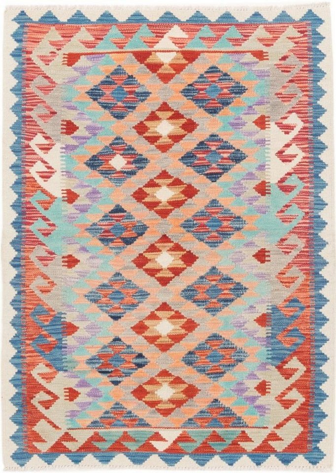 Nain Trading Orientteppich Kelim Afghan 103x140 Handgewebter Orientteppich, rechteckig, Höhe: 3 mm Nain Trading Orientteppich Kelim Afghan 103x140 Handgewebter Orientteppich, rechteckig, Höhe: 3 mm von Nain Trading