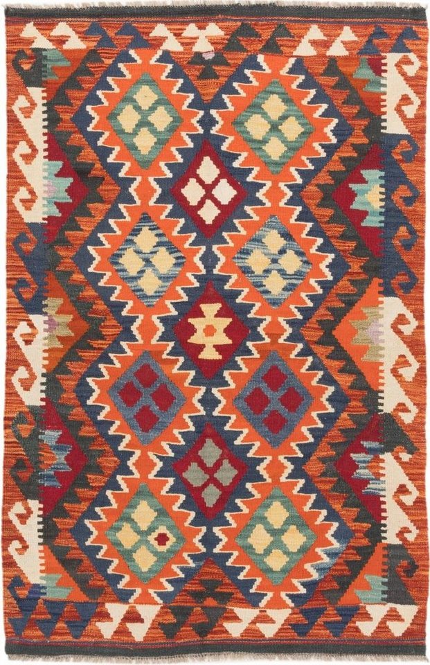 Orientteppich Kelim Afghan 104x162 Handgewebter Orientteppich, Nain Trading, rechteckig, Höhe: 3 mm von Nain Trading