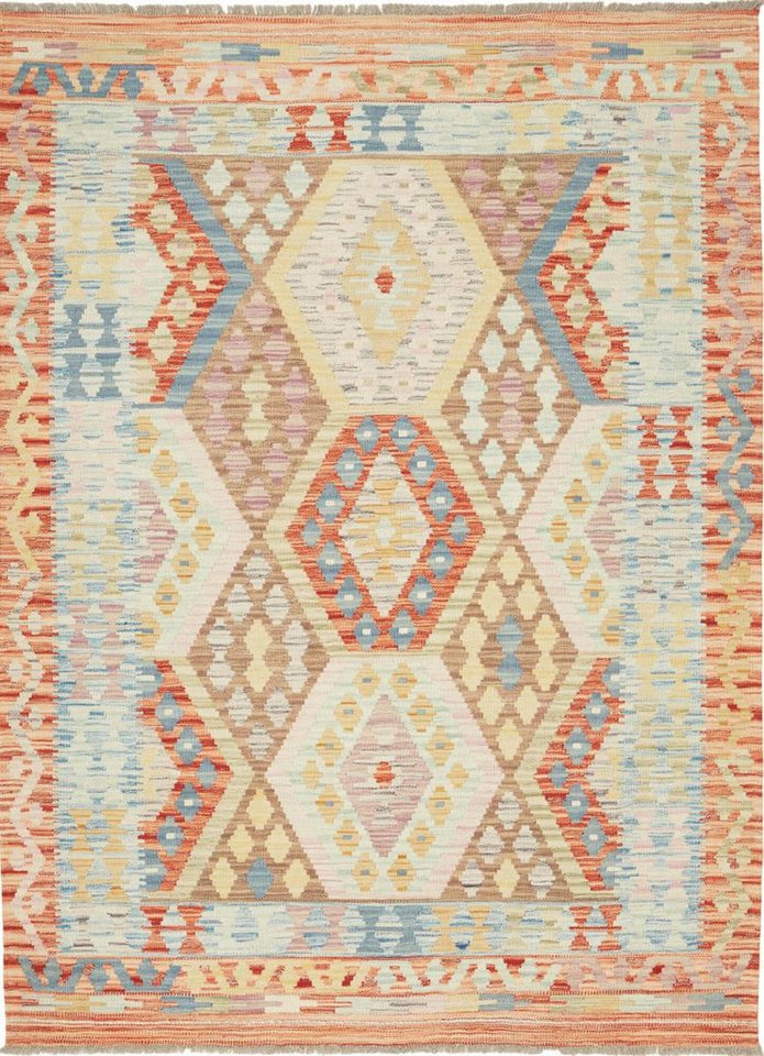 Orientteppich Kelim Afghan 133x183 Handgewebter Orientteppich, Nain Trading, rechteckig, Höhe: 3 mm von Nain Trading