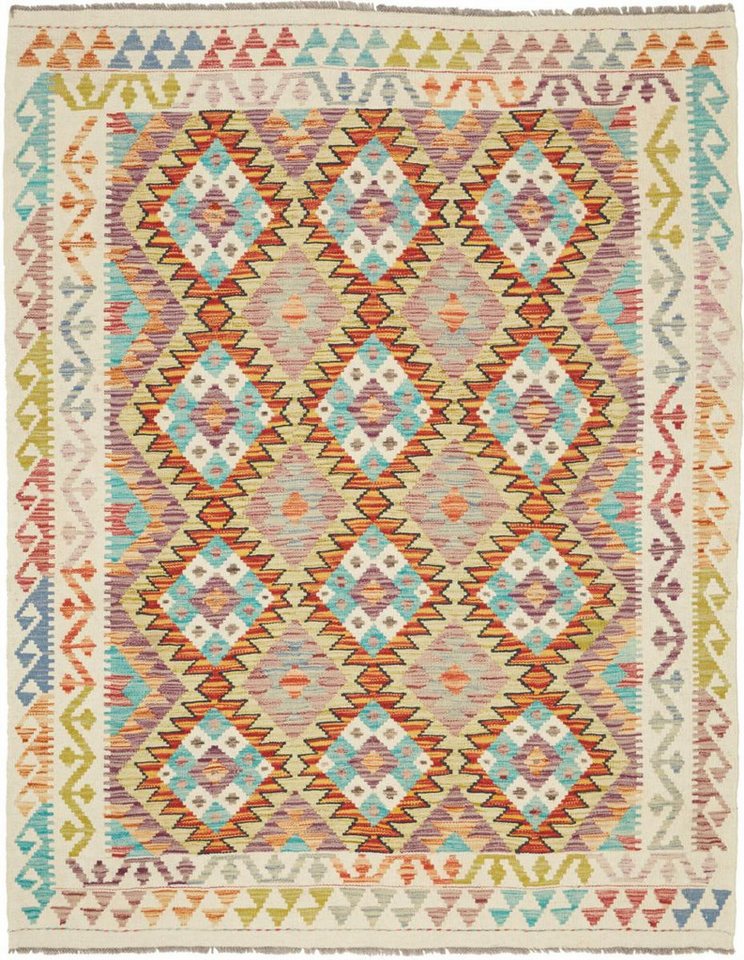Orientteppich Kelim Afghan 152x196 Handgewebter Orientteppich, Nain Trading, rechteckig, Höhe: 3 mm von Nain Trading