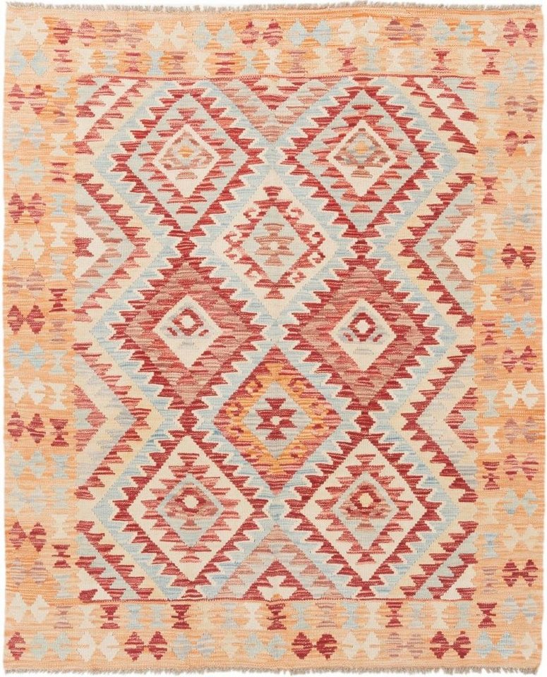 Orientteppich Kelim Afghan 153x185 Handgewebter Orientteppich, Nain Trading, rechteckig, Höhe: 3 mm von Nain Trading