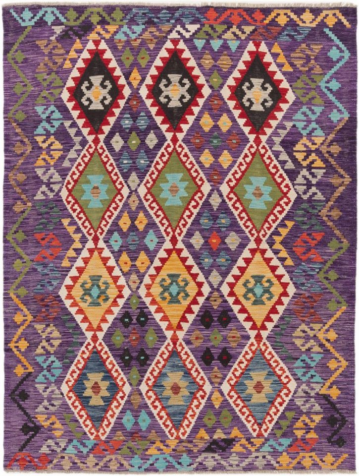 Nain Trading Orientteppich Kelim Afghan 156x207 Handgewebter Orientteppich, rechteckig, Höhe: 3 mm Nain Trading Orientteppich Kelim Afghan 156x207 Handgewebter Orientteppich, rechteckig, Höhe: 3 mm von Nain Trading
