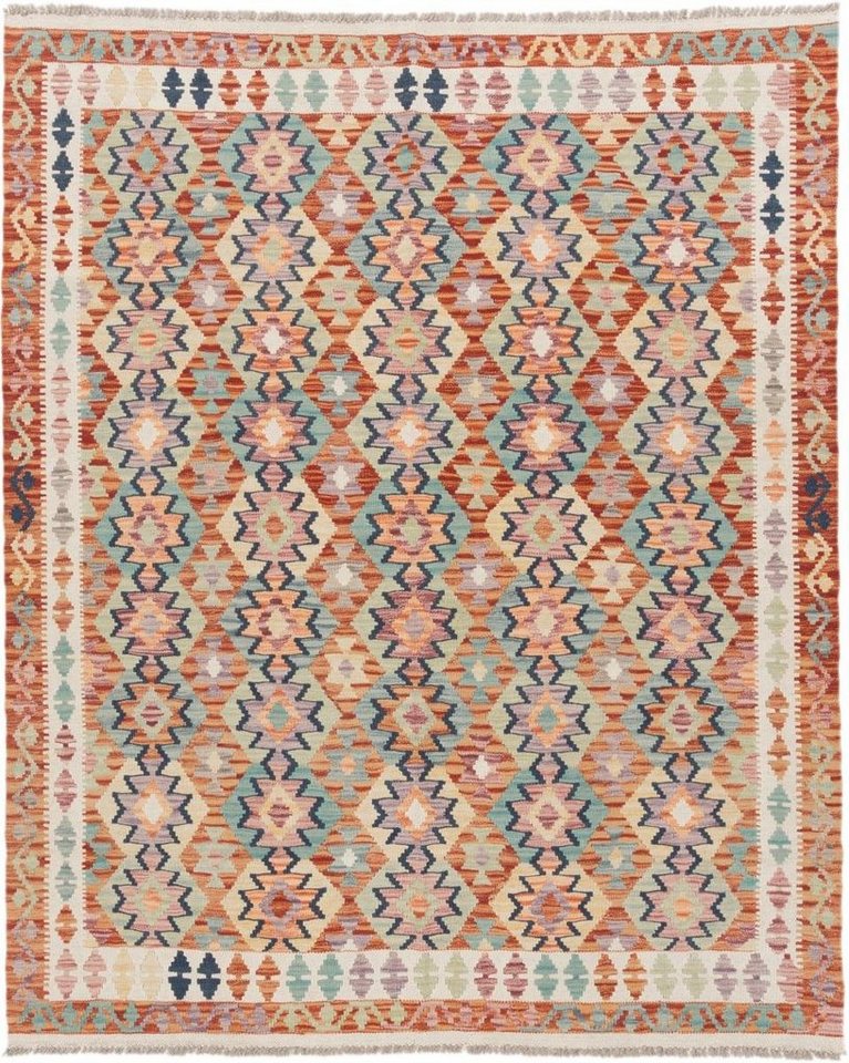 Orientteppich Kelim Afghan 159x196 Handgewebter Orientteppich, Nain Trading, rechteckig, Höhe: 3 mm von Nain Trading
