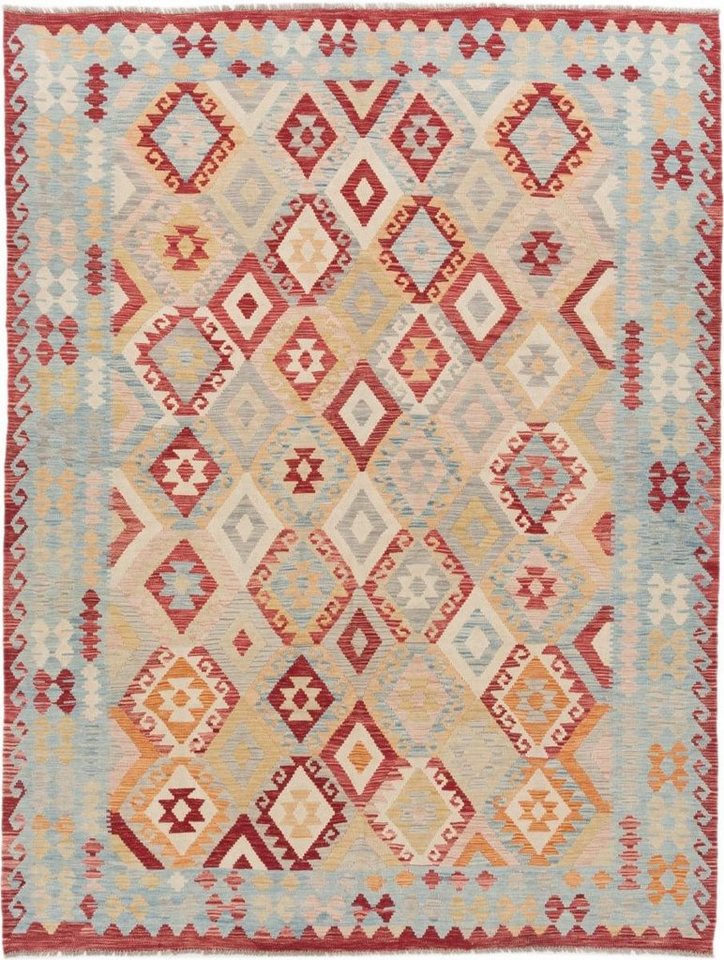 Orientteppich Kelim Afghan 213x285 Handgewebter Orientteppich, Nain Trading, rechteckig, Höhe: 3 mm von Nain Trading