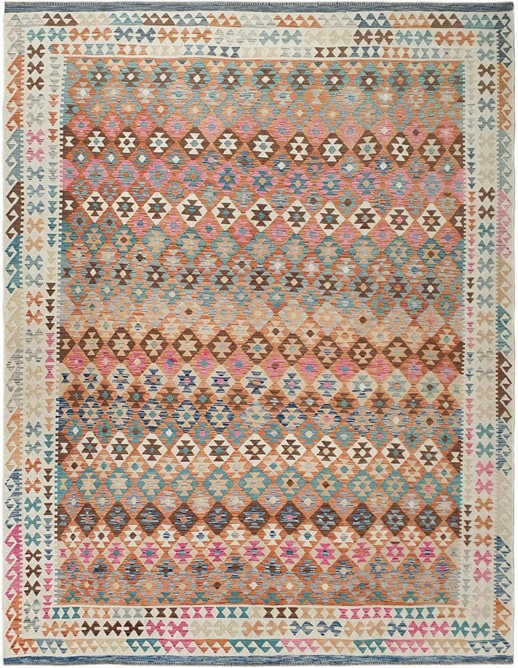 Nain Trading Orientteppich Kelim Afghan 301x394 Handgewebter Orientteppich, rechteckig, Höhe: 3 mm Nain Trading Orientteppich Kelim Afghan 301x394 Handgewebter Orientteppich, rechteckig, Höhe: 3 mm von Nain Trading