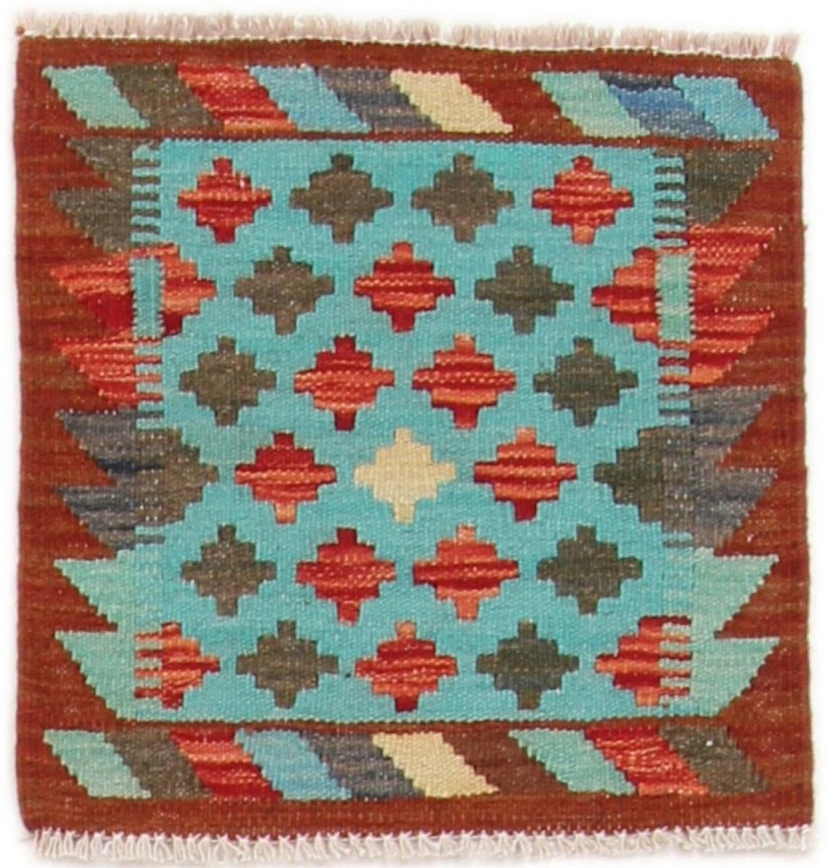 Nain Trading Orientteppich Kelim Afghan 51x49 Handgewebter Orientteppich Quadratisch, quadratisch, Höhe: 3 mm Nain Trading Orientteppich Kelim Afghan 51x49 Handgewebter Orientteppich Quadratisch, quadratisch, Höhe: 3 mm von Nain Trading