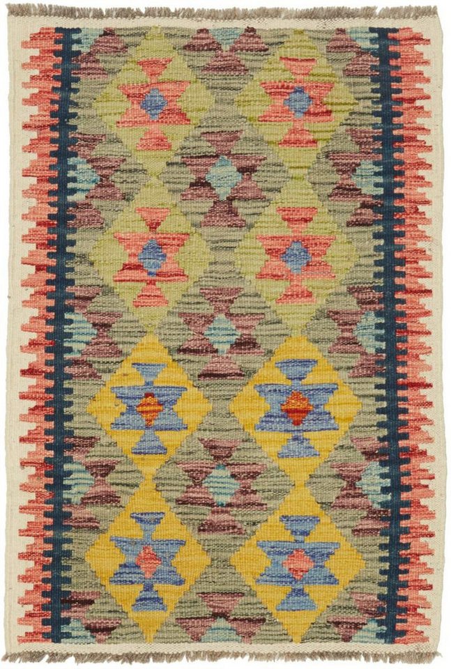 Orientteppich Kelim Afghan 62x90 Handgewebter Orientteppich, Nain Trading, rechteckig, Höhe: 3 mm von Nain Trading
