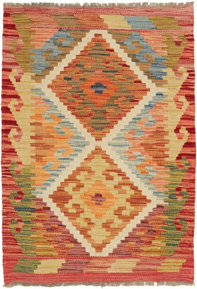 Orientteppich Kelim Afghan 63x89 Handgewebter Orientteppich, Nain Trading, rechteckig, Höhe: 3 mm von Nain Trading