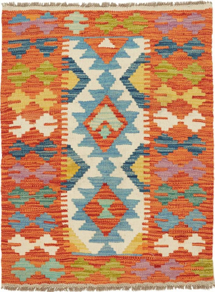 Orientteppich Kelim Afghan 66x92 Handgewebter Orientteppich, Nain Trading, rechteckig, Höhe: 3 mm von Nain Trading