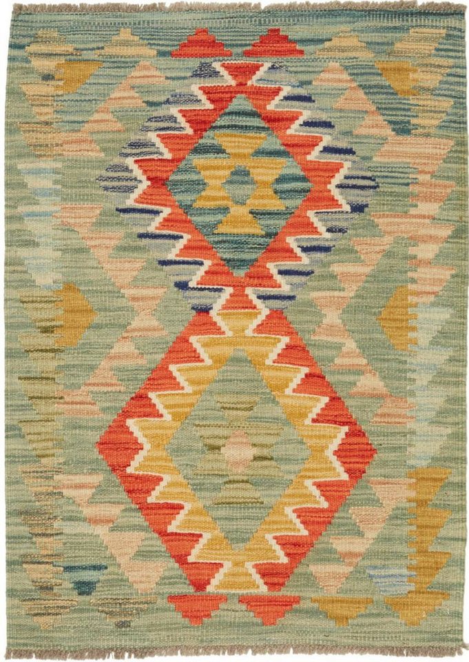 Orientteppich Kelim Afghan 70x96 Handgewebter Orientteppich, Nain Trading, rechteckig, Höhe: 3 mm von Nain Trading