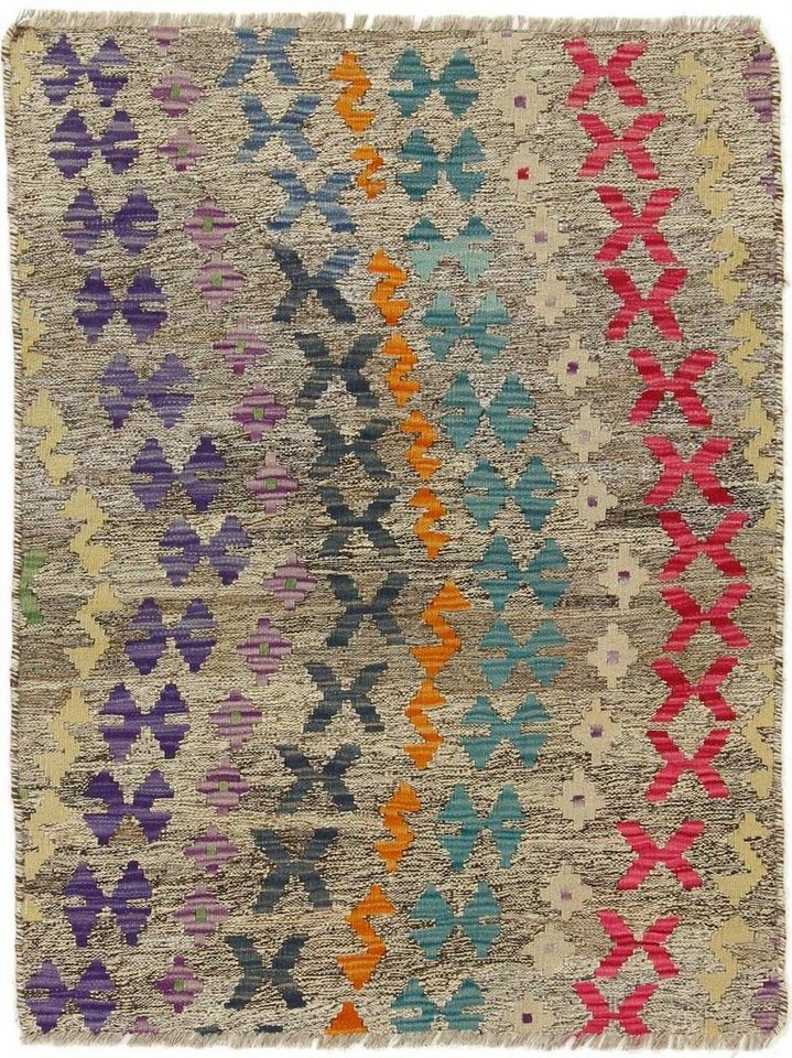 Nain Trading Orientteppich Kelim Afghan 80x106 Handgewebter Orientteppich, rechteckig, Höhe: 3 mm Nain Trading Orientteppich Kelim Afghan 80x106 Handgewebter Orientteppich, rechteckig, Höhe: 3 mm von Nain Trading