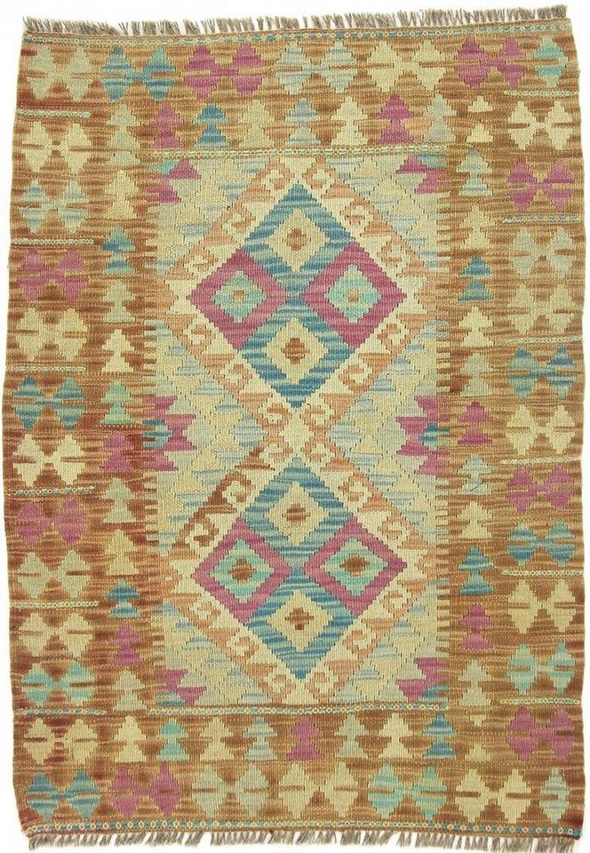 Orientteppich Kelim Afghan 82x112 Handgewebter Orientteppich, Nain Trading, rechteckig, Höhe: 3 mm von Nain Trading