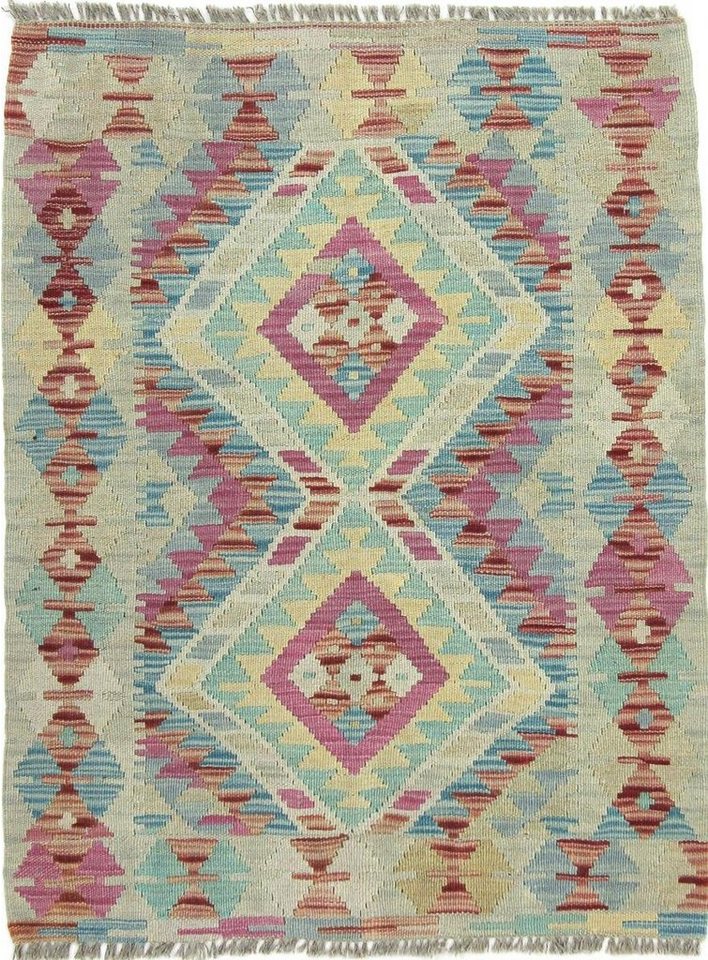 Orientteppich Kelim Afghan 84x110 Handgewebter Orientteppich, Nain Trading, rechteckig, Höhe: 3 mm von Nain Trading