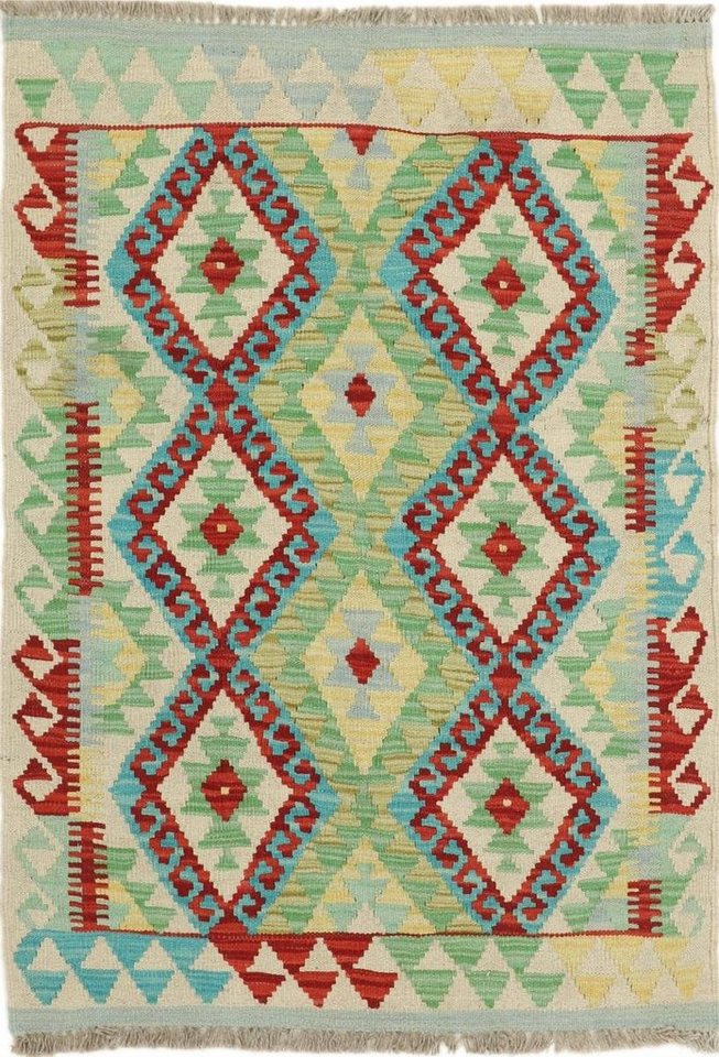 Orientteppich Kelim Afghan 84x117 Handgewebter Orientteppich, Nain Trading, rechteckig, Höhe: 3 mm von Nain Trading