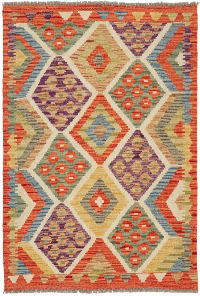 Orientteppich Kelim Afghan 84x134 Handgewebter Orientteppich, Nain Trading, rechteckig, Höhe: 3 mm von Nain Trading