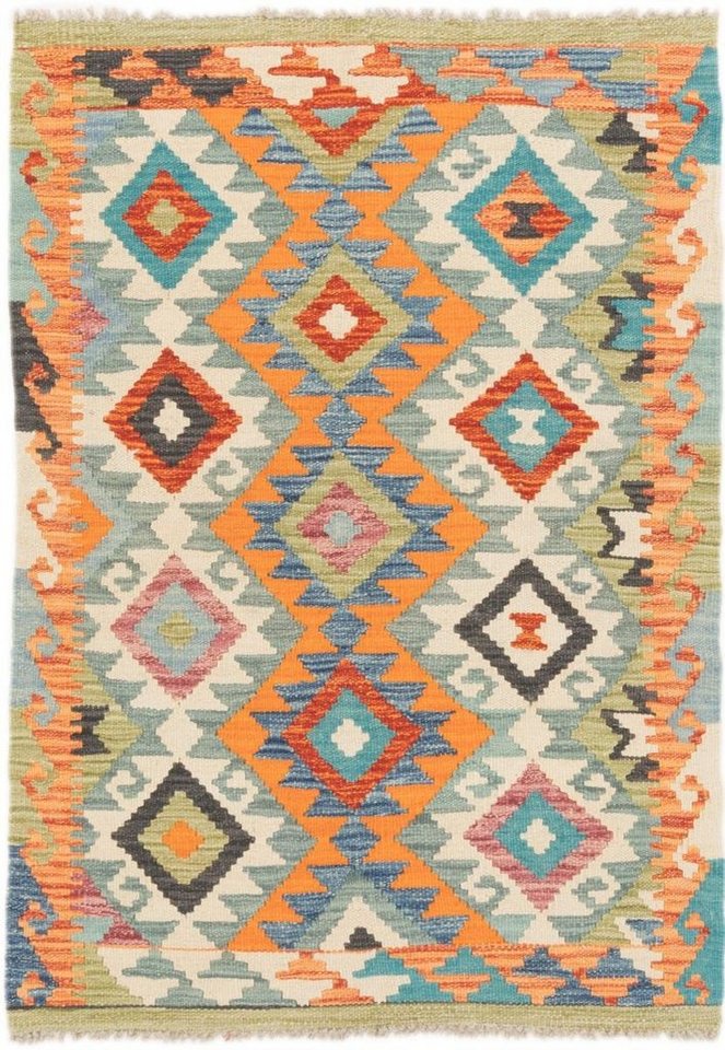Orientteppich Kelim Afghan 86x121 Handgewebter Orientteppich, Nain Trading, rechteckig, Höhe: 3 mm von Nain Trading
