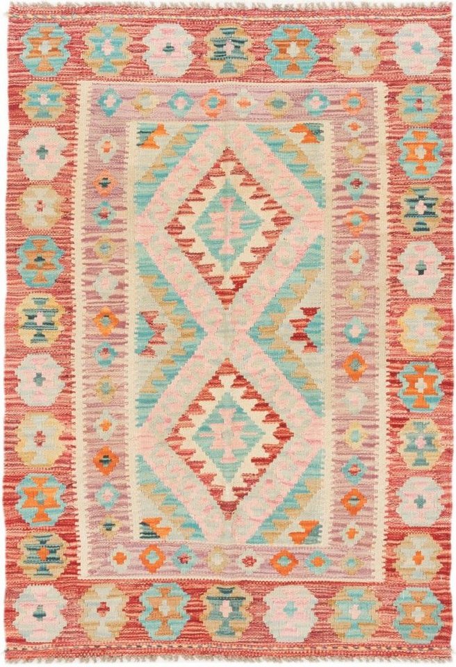 Orientteppich Kelim Afghan 86x124 Handgewebter Orientteppich, Nain Trading, rechteckig, Höhe: 3 mm von Nain Trading