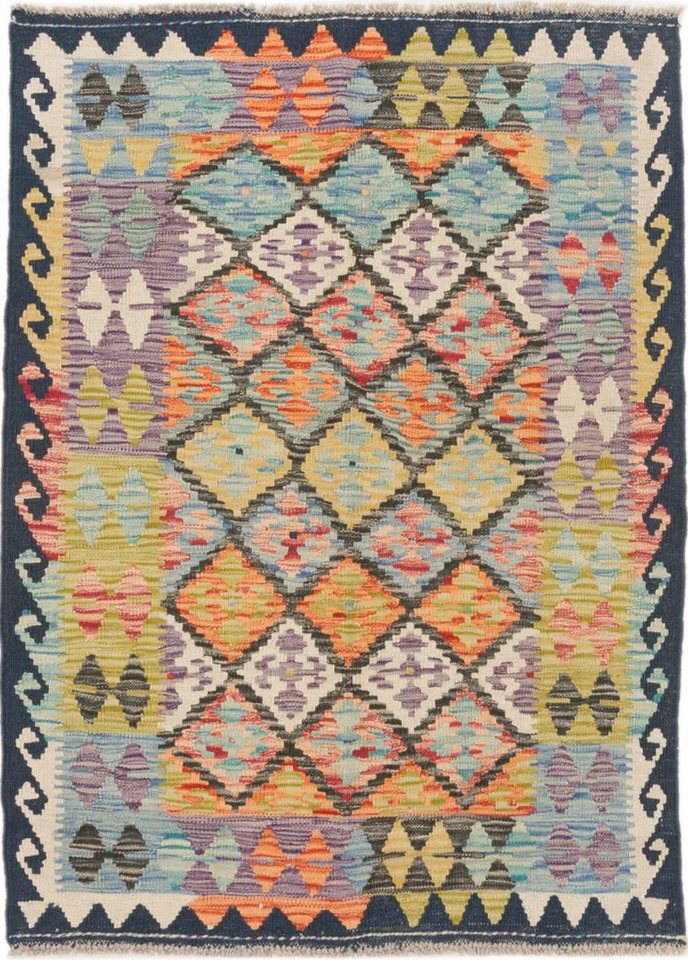 Nain Trading Orientteppich Kelim Afghan 93x124 Handgewebter Orientteppich, rechteckig, Höhe: 3 mm Nain Trading Orientteppich Kelim Afghan 93x124 Handgewebter Orientteppich, rechteckig, Höhe: 3 mm von Nain Trading