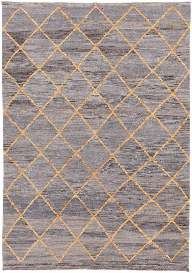 Nain Trading Orientteppich Kelim Afghan Design 173x247 Handgewebter Orientteppich, rechteckig, Höhe: 3 mm von Nain Trading