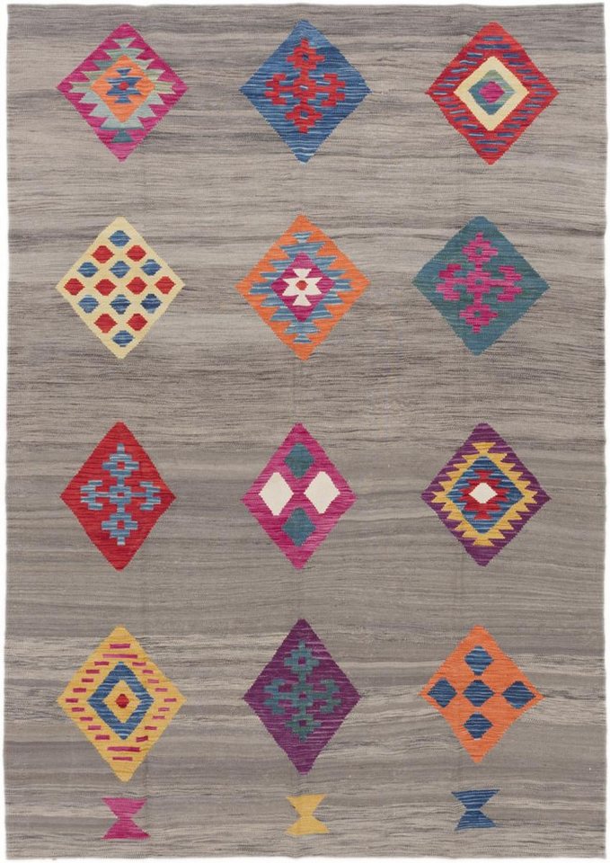 Nain Trading Orientteppich Kelim Afghan Design 197x277 Handgewebter Orientteppich, rechteckig, Höhe: 3 mm Nain Trading Orientteppich Kelim Afghan Design 197x277 Handgewebter Orientteppich, rechteckig, Höhe: 3 mm von Nain Trading