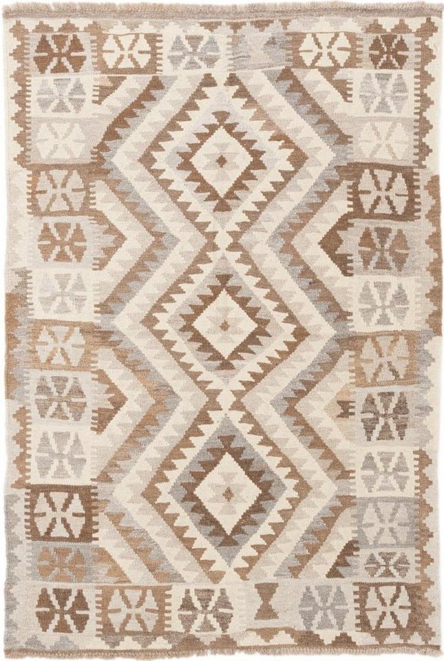 Designteppich Kelim Afghan Heritage 100x148 Handgewebter Moderner Orientteppich, Nain Trading, rechteckig, Höhe: 3 mm von Nain Trading