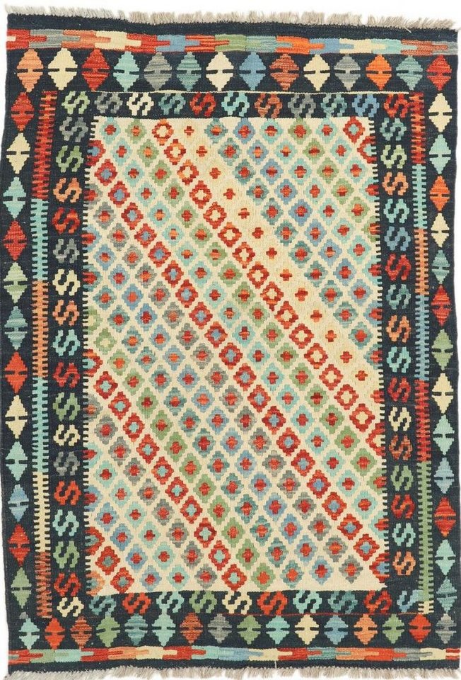 Nain Trading Designteppich Kelim Afghan Heritage 104x150 Handgewebter Moderner Orientteppich, rechteckig, Höhe: 3 mm Nain Trading Designteppich Kelim Afghan Heritage 104x150 Handgewebter Moderner Orientteppich, rechteckig, Höhe: 3 mm von Nain Trading