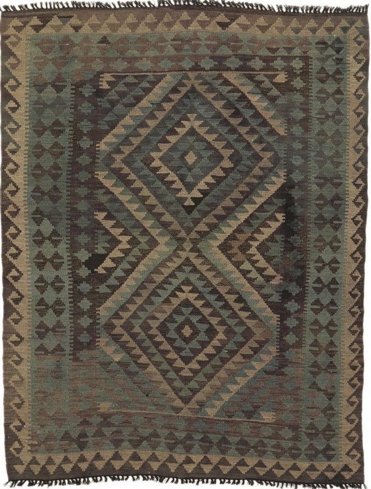 Designteppich Kelim Afghan Heritage 154x201 Handgewebter Moderner Orientteppich, Nain Trading, rechteckig, Höhe: 3 mm von Nain Trading