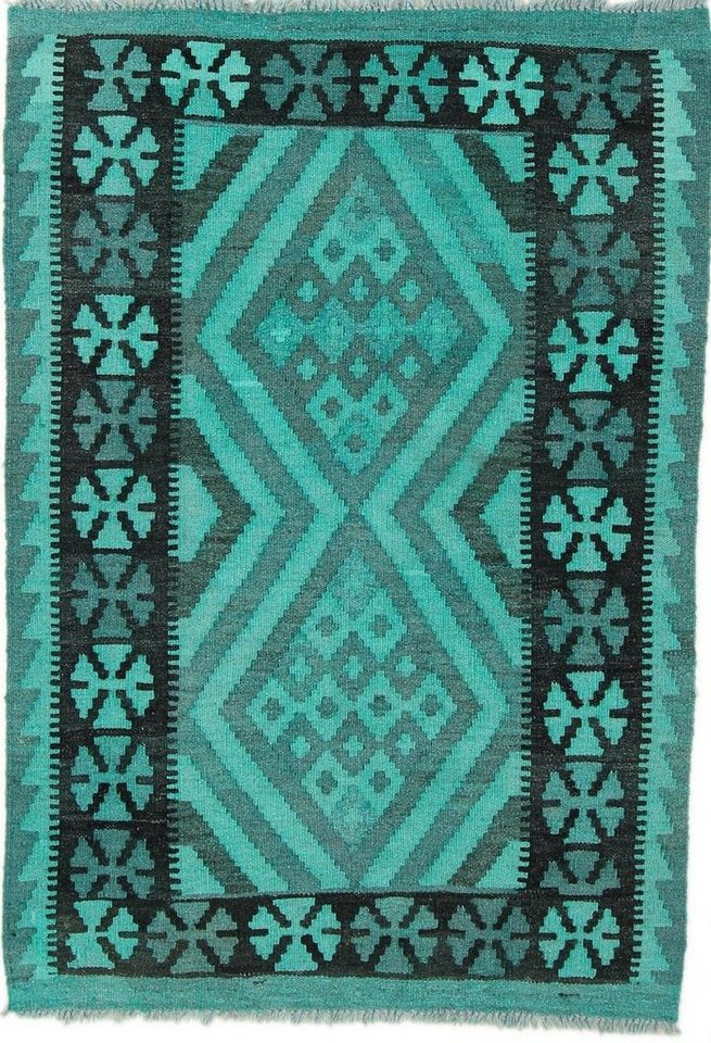 Nain Trading Designteppich Kelim Afghan Heritage Limited 84x121 Handgewebter Moderner, rechteckig, Höhe: 3 mm von Nain Trading