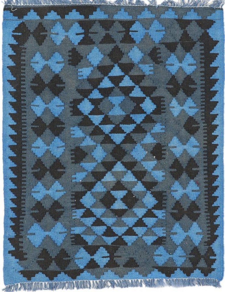 Nain Trading Designteppich Kelim Afghan Heritage Limited 87x109 Handgewebter Moderner, rechteckig, Höhe: 3 mm von Nain Trading