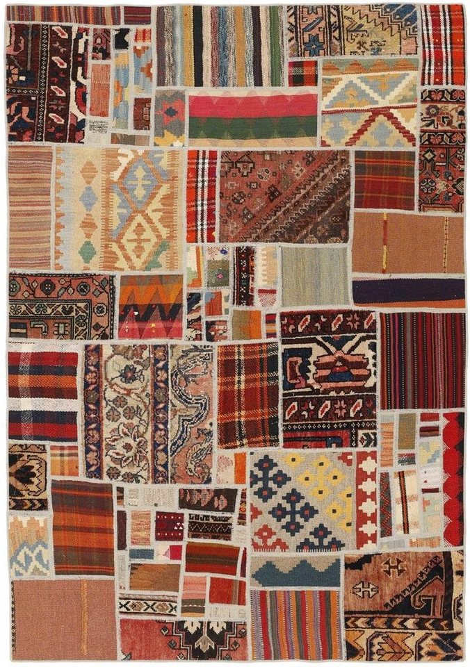 Nain Trading Orientteppich Kelim Patchwork 141x201 Handgewebter Orientteppich / Perserteppich, rechteckig, Höhe: 4 mm Nain Trading Orientteppich Kelim Patchwork 141x201 Handgewebter Orientteppich / Perserteppich, rechteckig, Höhe: 4 mm von Nain Trading