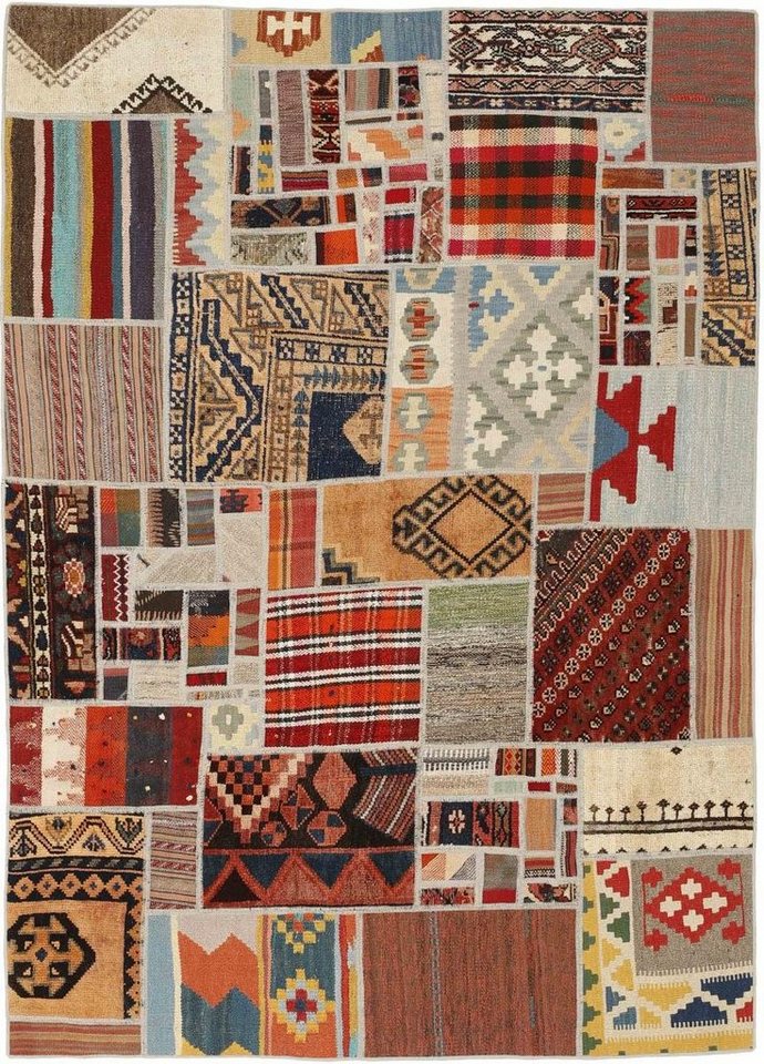 Nain Trading Orientteppich Kelim Patchwork 141x201 Handgewebter Orientteppich / Perserteppich, rechteckig, Höhe: 4 mm Nain Trading Orientteppich Kelim Patchwork 141x201 Handgewebter Orientteppich / Perserteppich, rechteckig, Höhe: 4 mm von Nain Trading