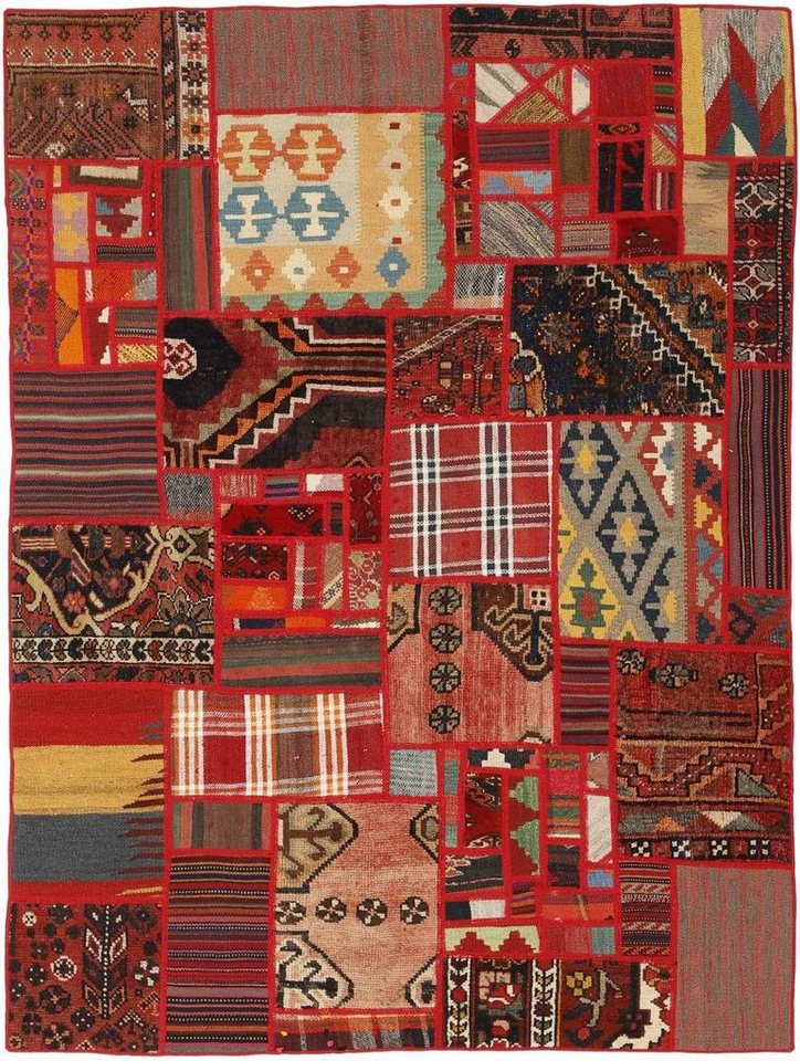 Nain Trading Orientteppich Kelim Patchwork 141x201 Handgewebter Orientteppich / Perserteppich, rechteckig, Höhe: 4 mm Nain Trading Orientteppich Kelim Patchwork 141x201 Handgewebter Orientteppich / Perserteppich, rechteckig, Höhe: 4 mm von Nain Trading
