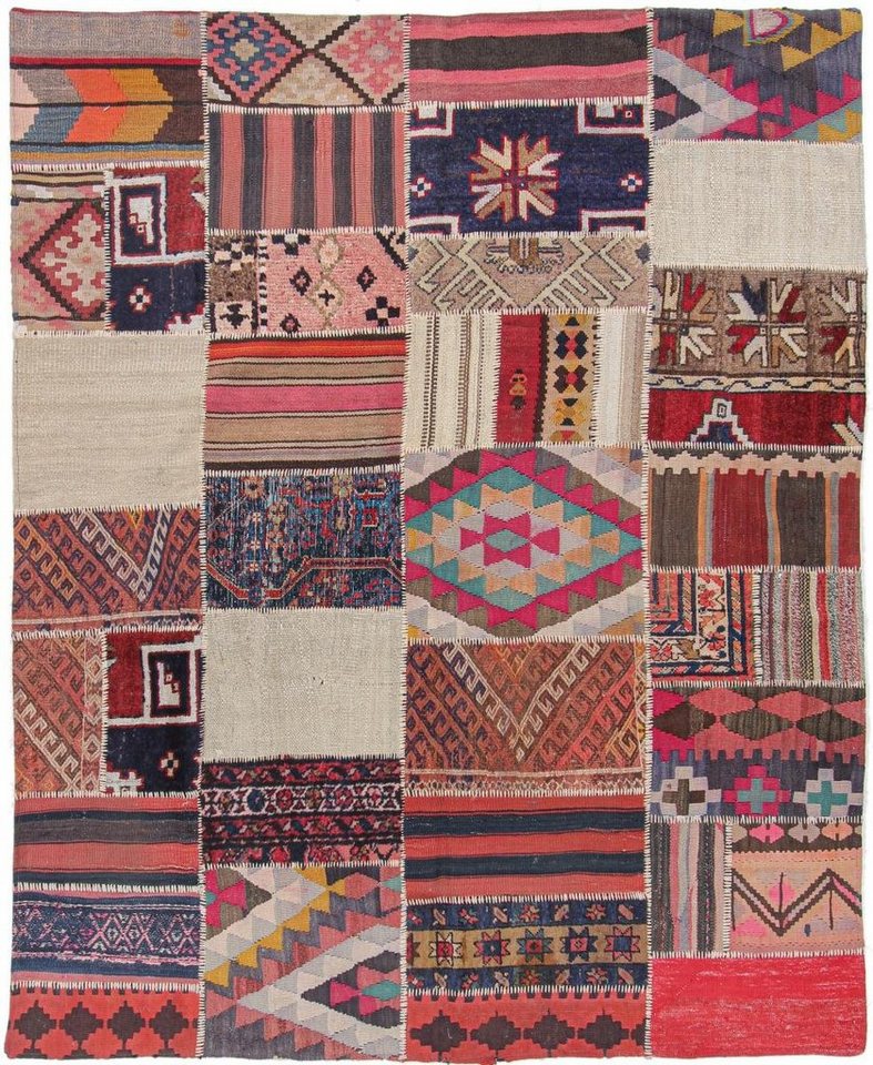 Nain Trading Orientteppich Kelim Patchwork 176x216 Handgewebter Orientteppich / Perserteppich, rechteckig, Höhe: 4 mm Nain Trading Orientteppich Kelim Patchwork 176x216 Handgewebter Orientteppich / Perserteppich, rechteckig, Höhe: 4 mm von Nain Trading