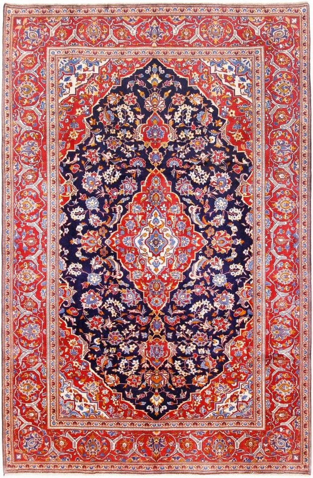 Nain Trading Orientteppich Keshan 196x299 Handgeknüpfter Orientteppich / Perserteppich, rechteckig, Höhe: 12 mm von Nain Trading