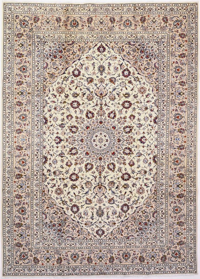 Nain Trading Orientteppich Keshan 247x345 Handgeknüpfter Orientteppich / Perserteppich, rechteckig, Höhe: 12 mm von Nain Trading