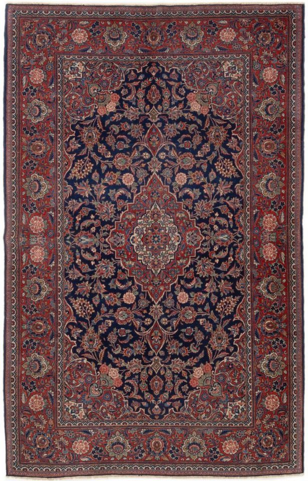 Nain Trading Orientteppich Keshan Antik 135x200 Handgeknüpfter Orientteppich / Perserteppich, rechteckig, Höhe: 8 mm von Nain Trading