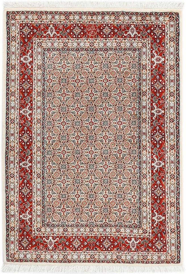 Nain Trading Orientteppich Moud 101x144 Handgeknüpfter Orientteppich / Perserteppich, rechteckig, Höhe: 12 mm Nain Trading Orientteppich Moud 101x144 Handgeknüpfter Orientteppich / Perserteppich, rechteckig, Höhe: 12 mm von Nain Trading