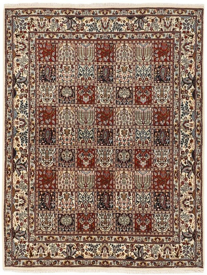 Nain Trading Orientteppich Moud Garden 146x189 Handgeknüpfter Orientteppich / Perserteppich, rechteckig, Höhe: 12 mm von Nain Trading