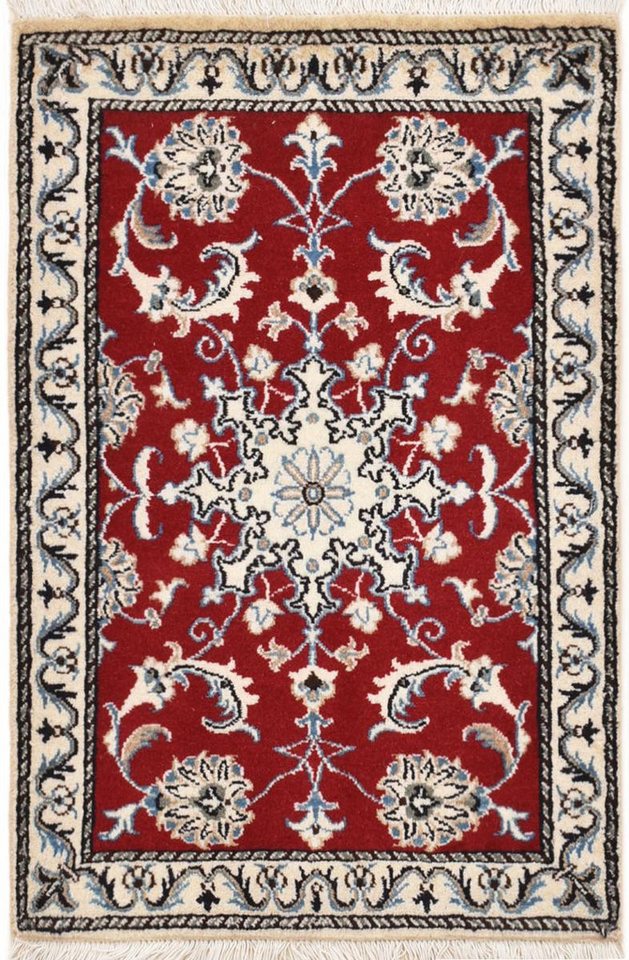 Nain Trading Orientteppich Nain 59x90 Handgeknüpfter Orientteppich / Perserteppich, rechteckig, Höhe: 12 mm von Nain Trading