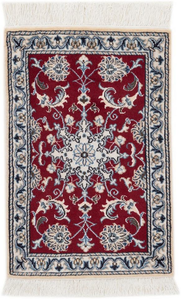 Nain Trading Orientteppich Nain 60x90 Handgeknüpfter Orientteppich / Perserteppich, rechteckig, Höhe: 12 mm von Nain Trading