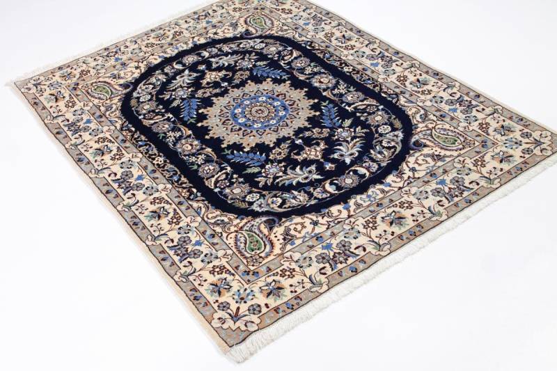 Nain Trading Orientteppich Nain 6La 115x149 Handgeknüpfter Orientteppich / Perserteppich, rechteckig, Höhe: 6 mm von Nain Trading