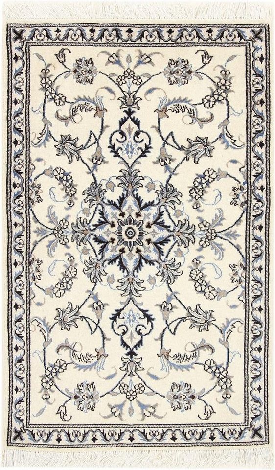 Nain Trading Orientteppich Nain 90x135 Handgeknüpfter Orientteppich / Perserteppich, rechteckig, Höhe: 12 mm von Nain Trading